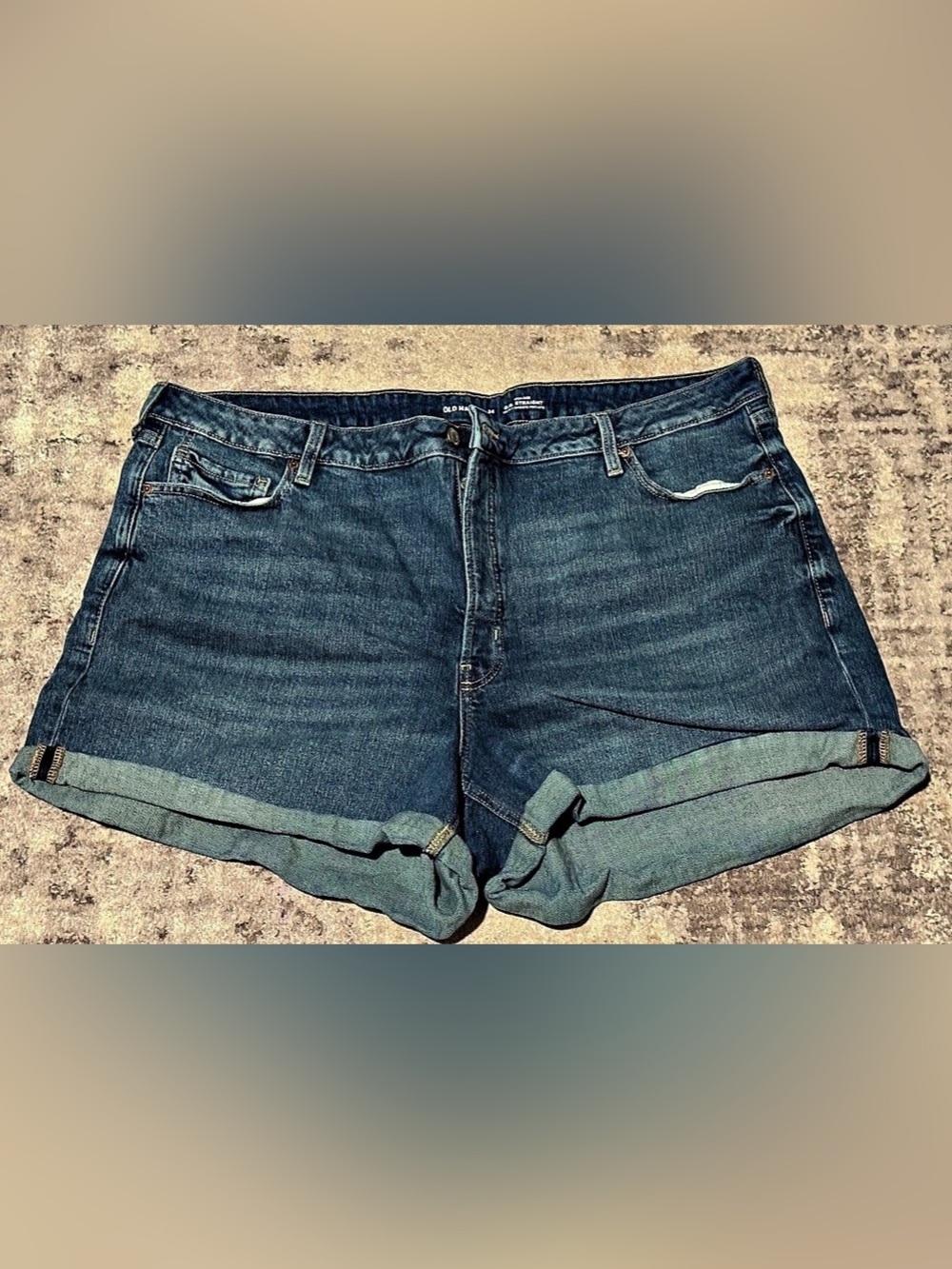 Old Navy High-Waisted O.G. Straight Button-Fly Cut-Off Denim Shorts